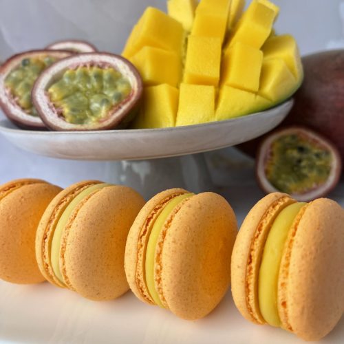 Mango Macarons